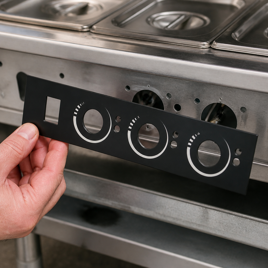 Genuine control panel for 350mm wide commercial bains marie