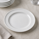 Commercial Bead Plates 165mm White - 12 Pack for Catering