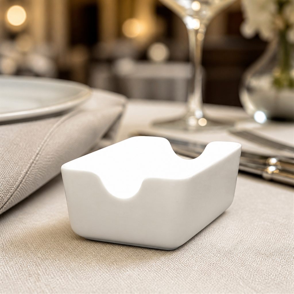 Commercial Fine China Sugar Sachet Holders 6 Pack