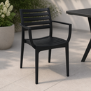 Commercial Stackable Canteen Seating Armchairs - 2 Pack