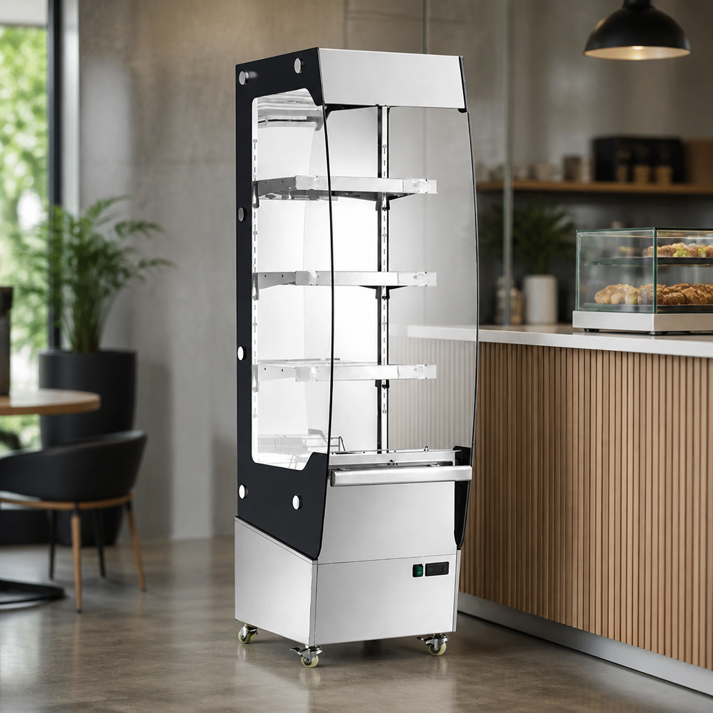 Commercial Slimline Heated Multideck Display Unit 220 Ltr