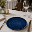 Commercial Stonecast Walled Plates Plume Ultramarine 260mm
