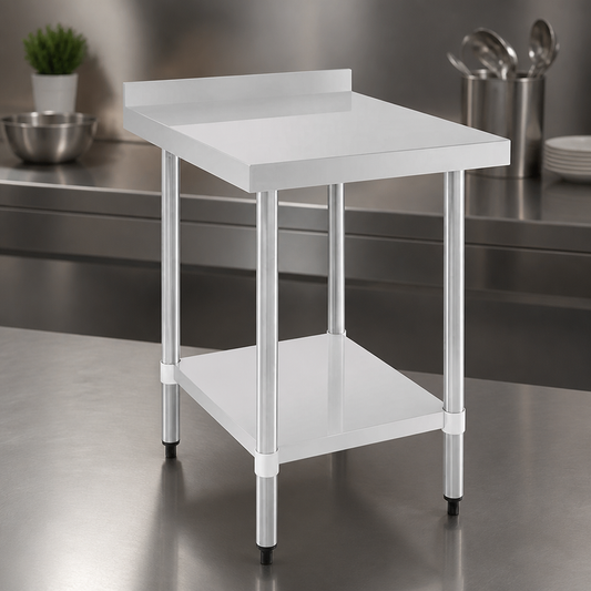 Commercial Work Bench and Prep Table - Heavy Duty Stainless Steel