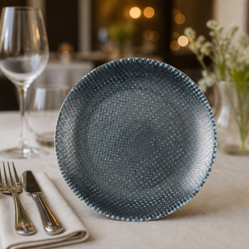 Commercial Coupe Plates 165mm Blue 12 Pack
