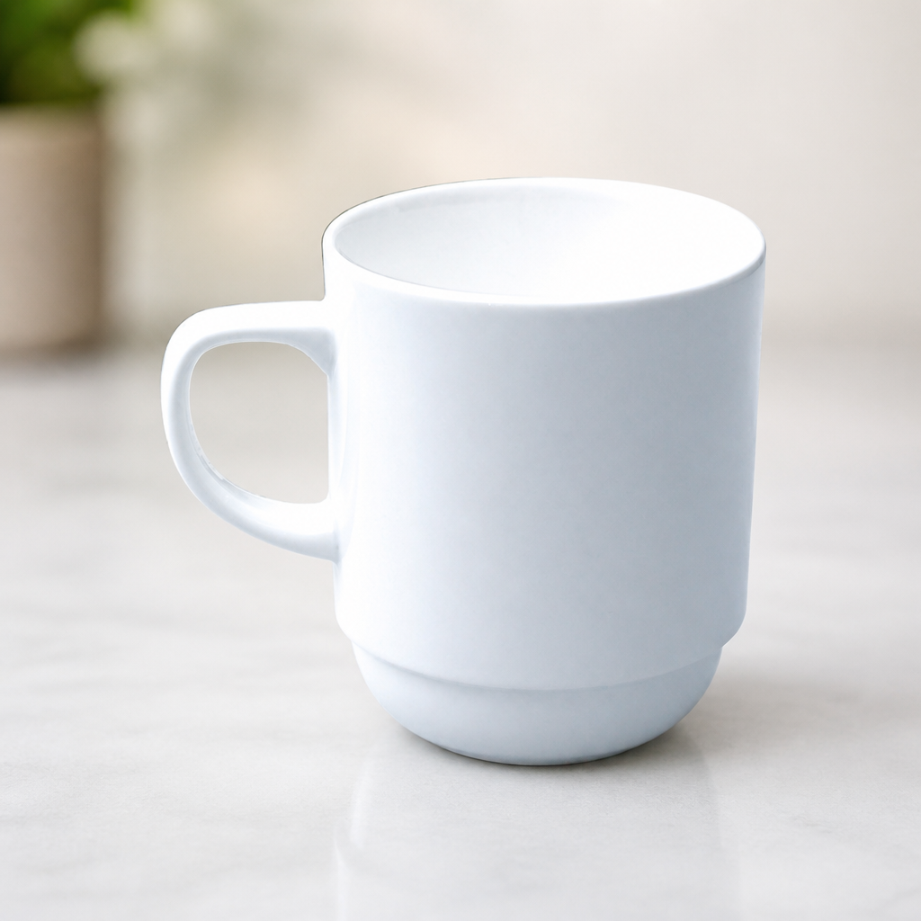 284ml Commercial Fine China Mugs - 24 Pack