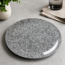 Commercial Coupe Plates 300mm Black Crackle Finish 12 Pack