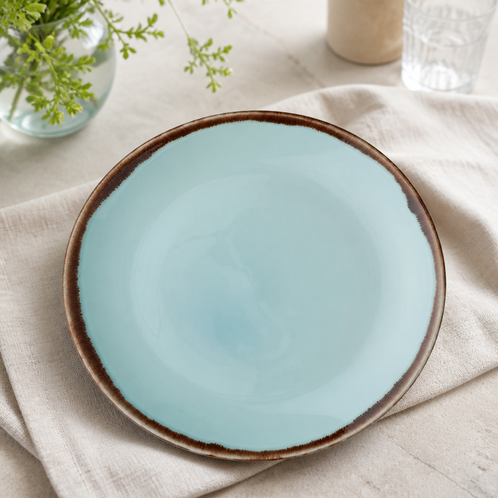 Commercial Coupe Plates Turquoise 260mm - 12 Pack