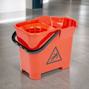 Commercial Mop Bucket and Wringer 10L Red Cleaning Equipment