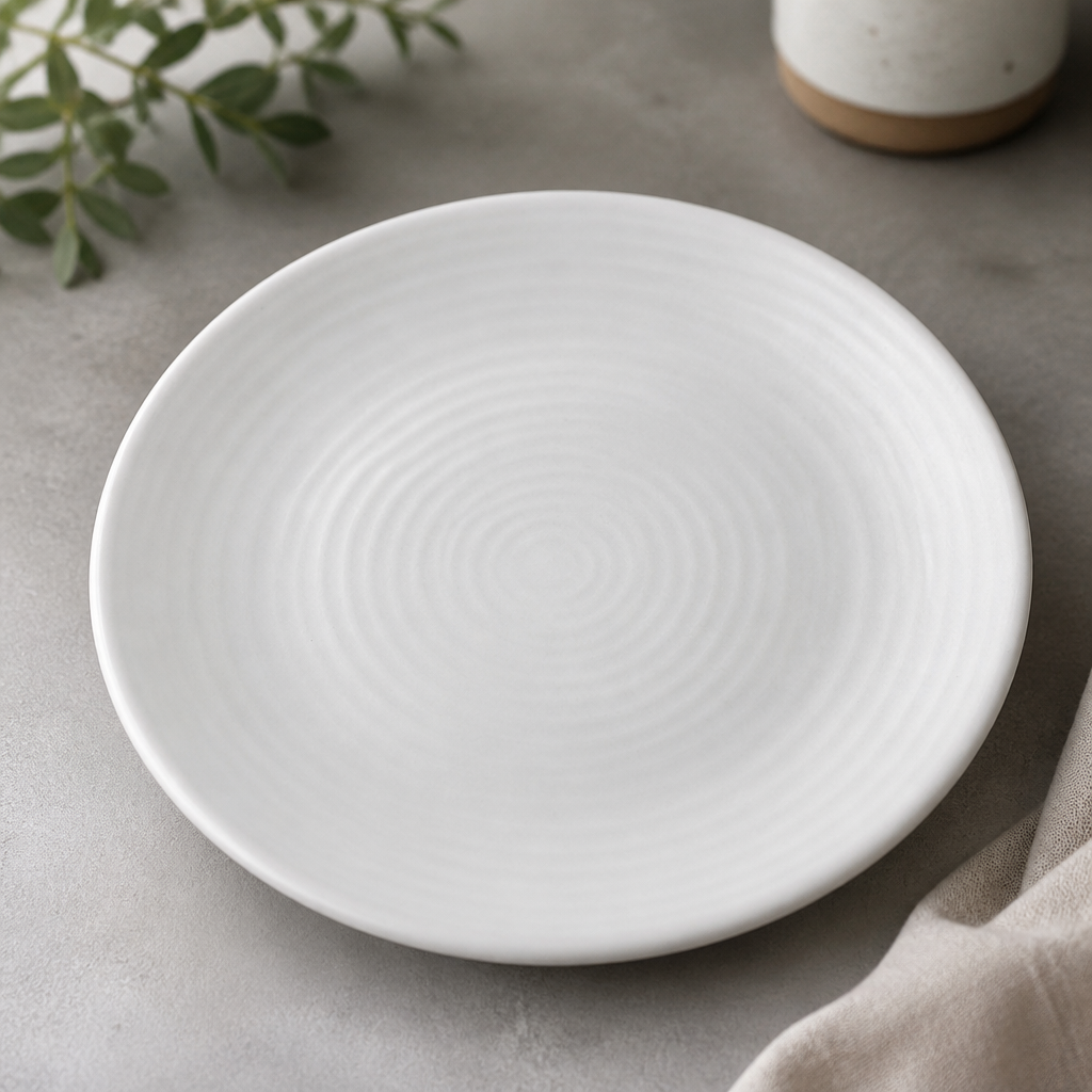 Commercial Coupe Plates 228mm Vitrified Stoneware 6 Pack