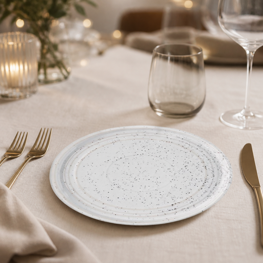 Commercial Starter Plates Speckle 180mm 6 Pack