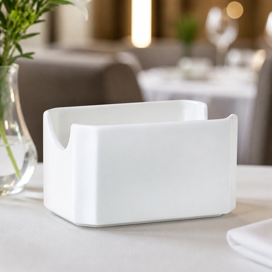 Commercial Porcelain Sugar Packet Containers 12 Pack