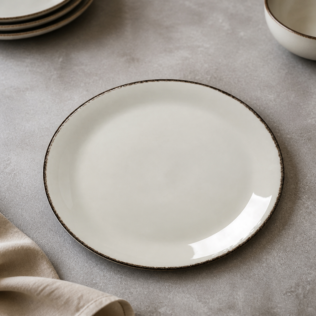 Commercial Charcoal Dapple Coupe Plates 252mm - 24 Pack