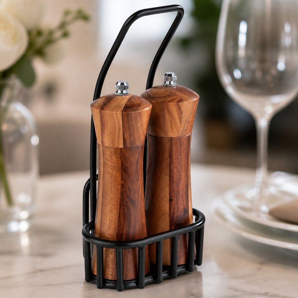 Commercial Salt And Pepper Mill Set 240x85mm Urban Style