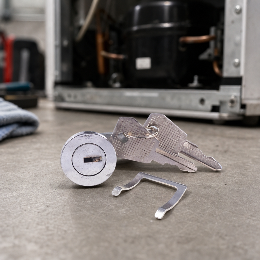 Commercial Upright Fridge Lock Mechanism with Universal Keys