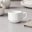 Commercial Stacking Cups 85ml for Catering - 12 Pack