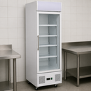 Commercial Upright Display Fridge 218L Capacity White Finish