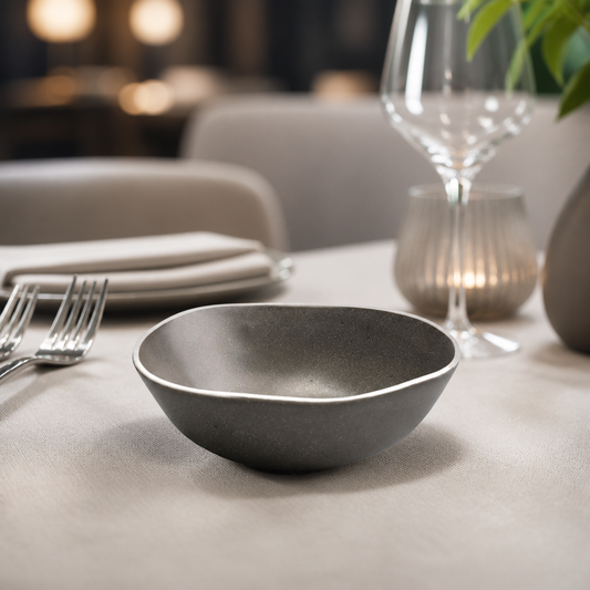 Commercial Salad Bowls 155mm Charcoal Grey 6 Pack