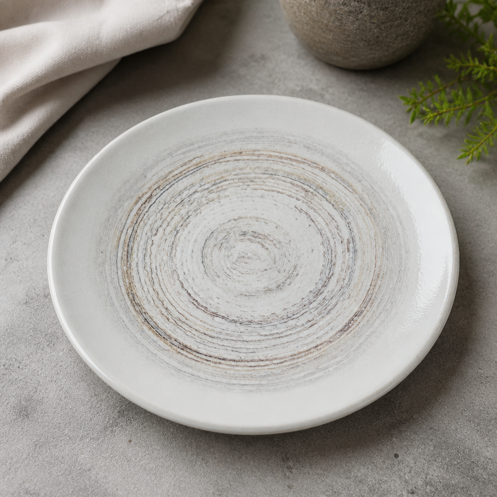 Commercial Coupe Plates 220mm - Durable Dishwasher Safe 12 Pack
