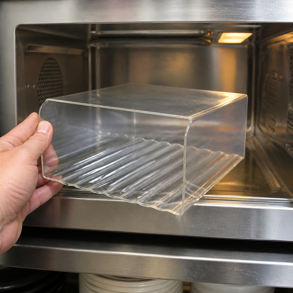 Commercial Microwave Cavity Liner 394x339x178mm Easy Clean