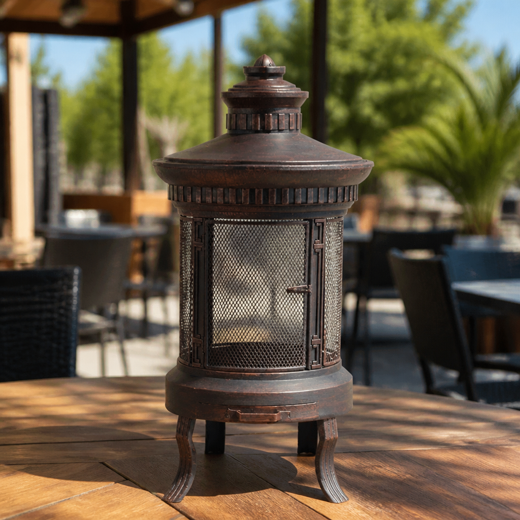Fire Pit Brushed Copper for outdoor gatherings