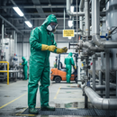 Premium Lightweight Protective Hooded Chemical Coveralls for Safety and Comfort - High-Quality Professional Grade for Industrial and Commercial App...