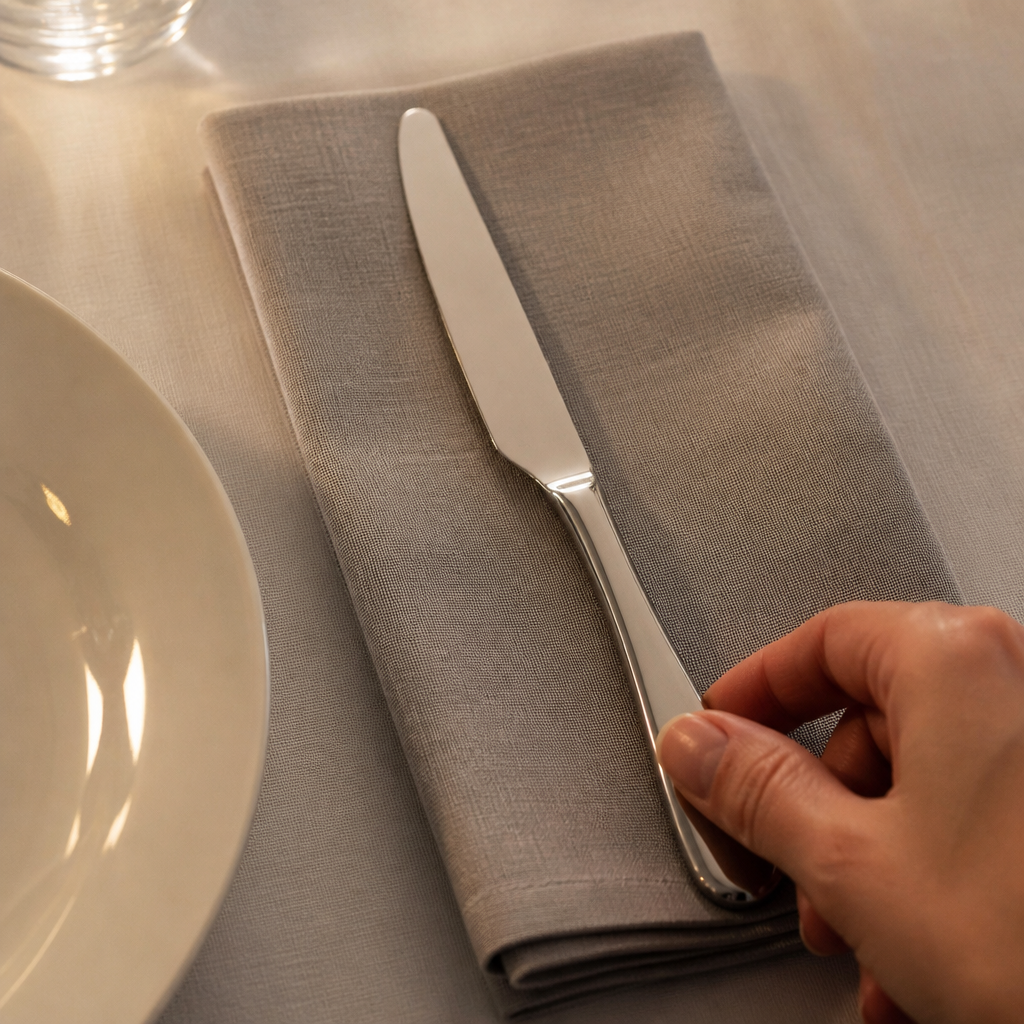 Commercial Dessert Knife Set 12 Pack Stainless Steel Silver