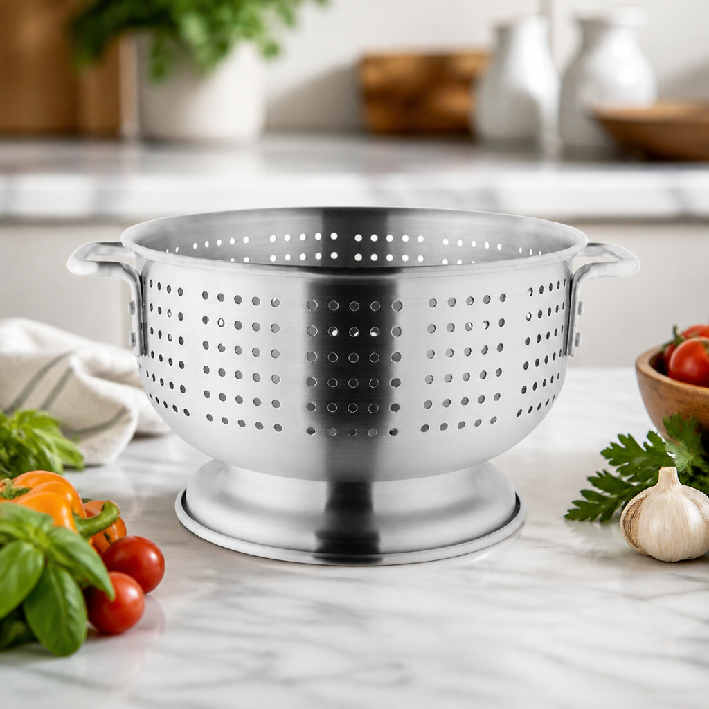 16" Commercial Aluminium Colander with Sturdy Handles