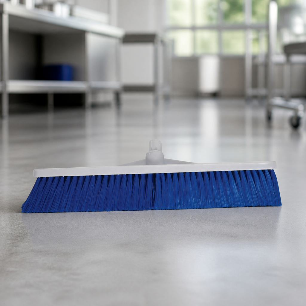 Commercial Hygiene Broom Head Soft Bristle 304.8mm Blue