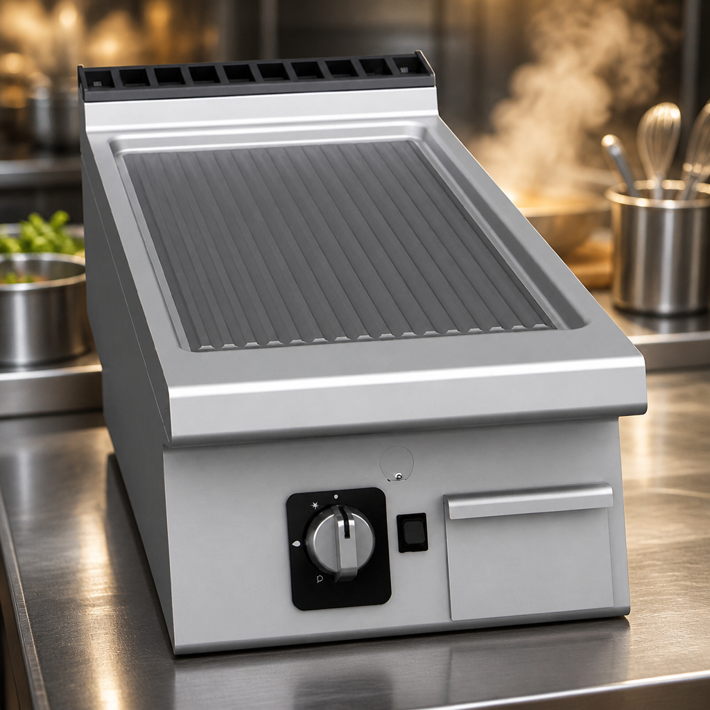 Commercial Countertop Ribbed Plate Gas Griddle 290x400mm