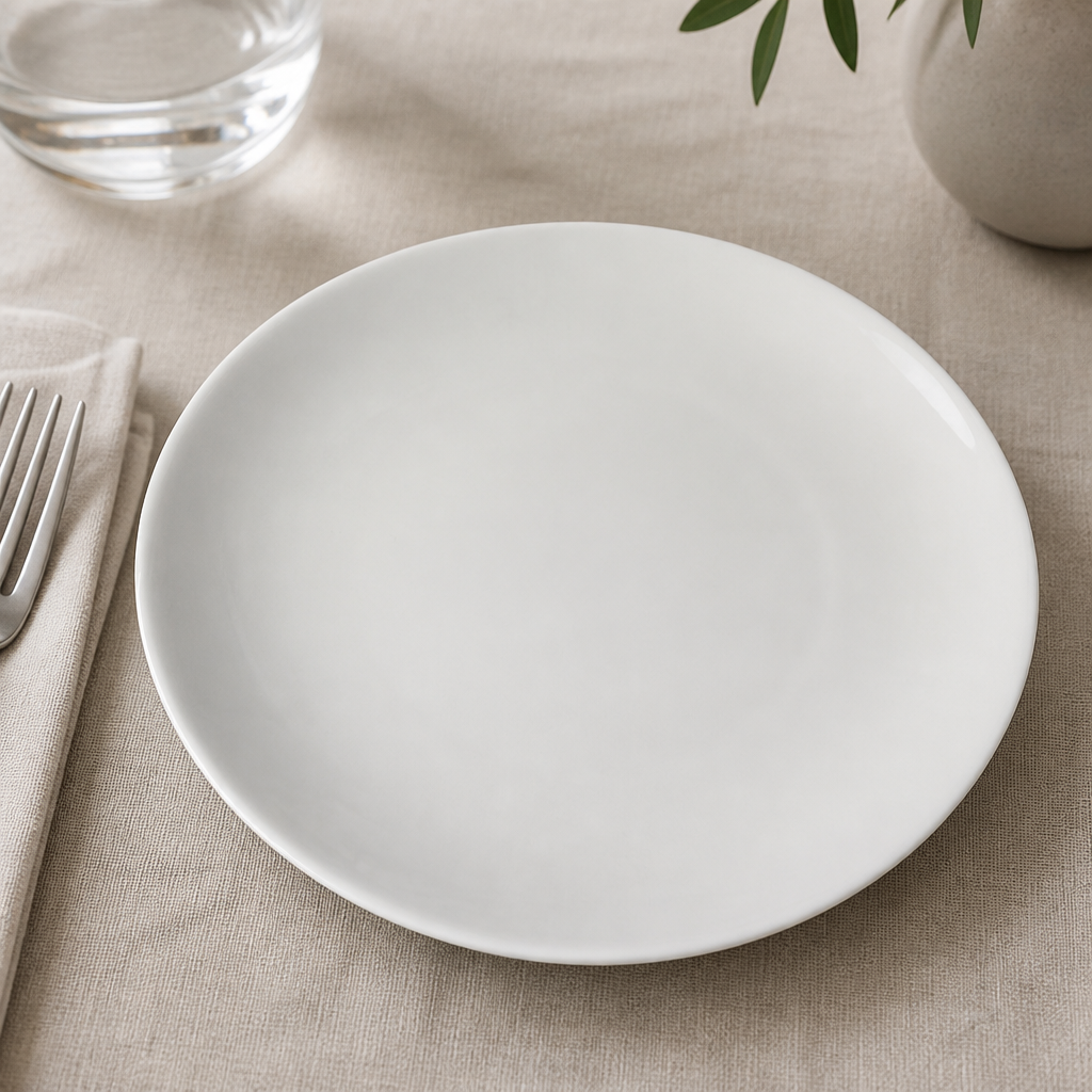 Commercial Coupe Plates 209mm - Set of 6 Elegant Dinnerware