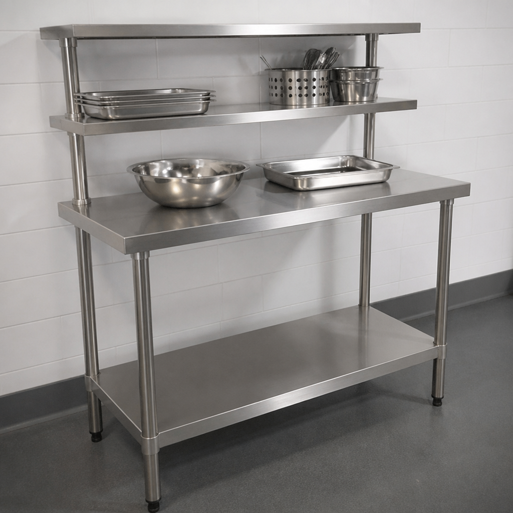 Commercial Stainless Steel Prep Station 1800x600mm