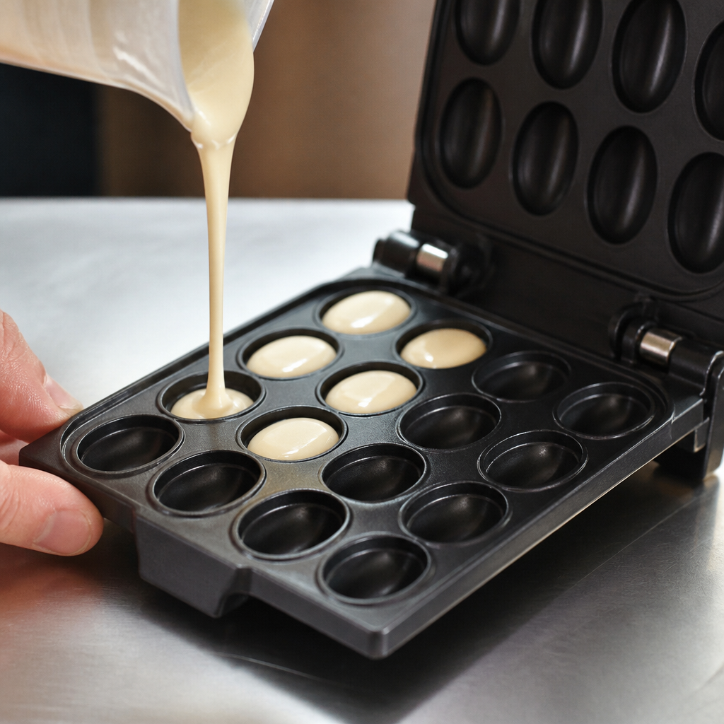 Snack System Teflon Coffee Bean Waffle Plate for unique waffles