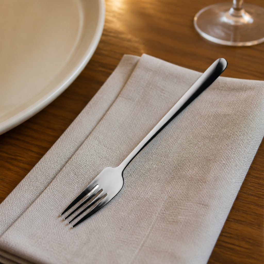 Pack of 12 stainless steel commercial table forks