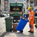Premium Heavy Duty 240 Litre Wheelie Bin for Paper/Cardboard Recycling - Durable, Weather-Resistant, and Easy to Maneuver