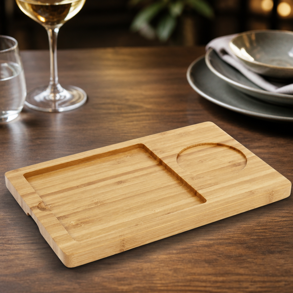 Commercial Wooden Base for Rectangular Slate Platter 160x240mm