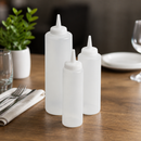 8oz Commercial Squeeze Sauce Bottle Clear Plastic Dispenser