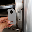 Commercial Charcoal Oven Door Reinforcement Hinge 85mm Wide