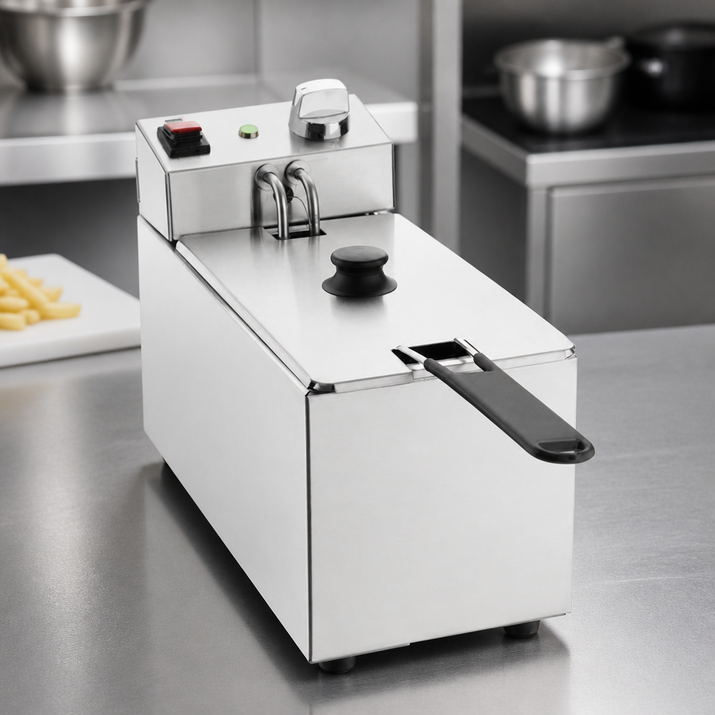 Commercial Countertop Electric Fryer 3L Capacity Stainless Steel