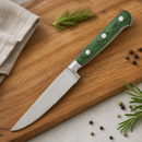 Commercial Steak Knives 258mm Green Handles Pack of 6