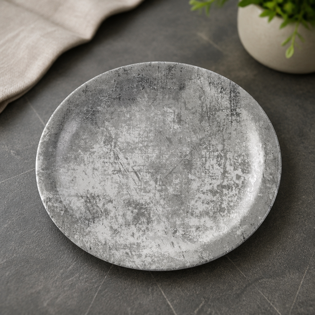 Commercial Vitrified China Plates 203mm Grey 12 Pack