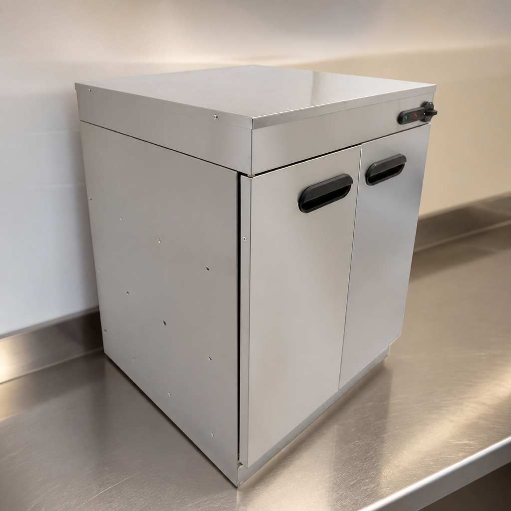 Commercial double door plate warmer for 180 dinner plates