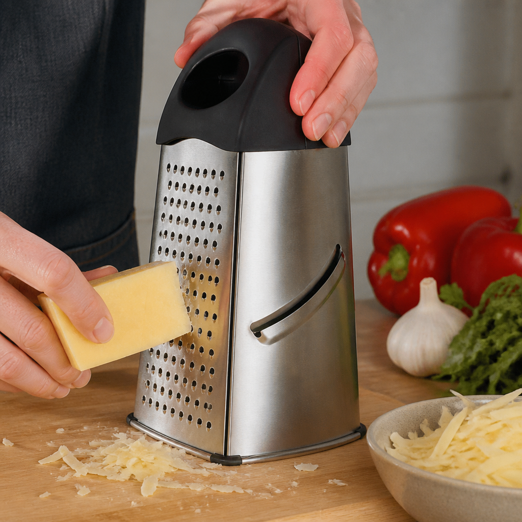 Heavy Duty Stainless Steel Box Grater for commercial kitchens