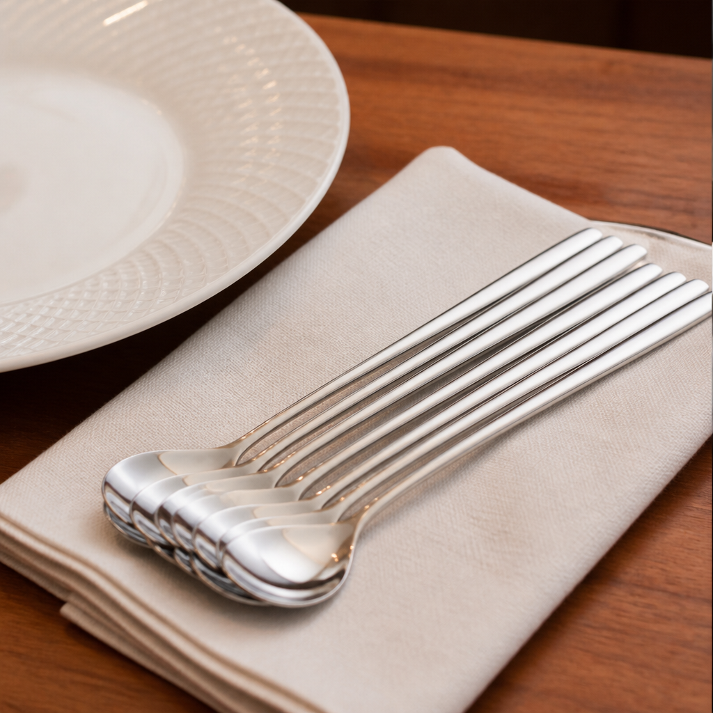 Commercial Drink Spoons 190mm Stainless Steel 12 Pack