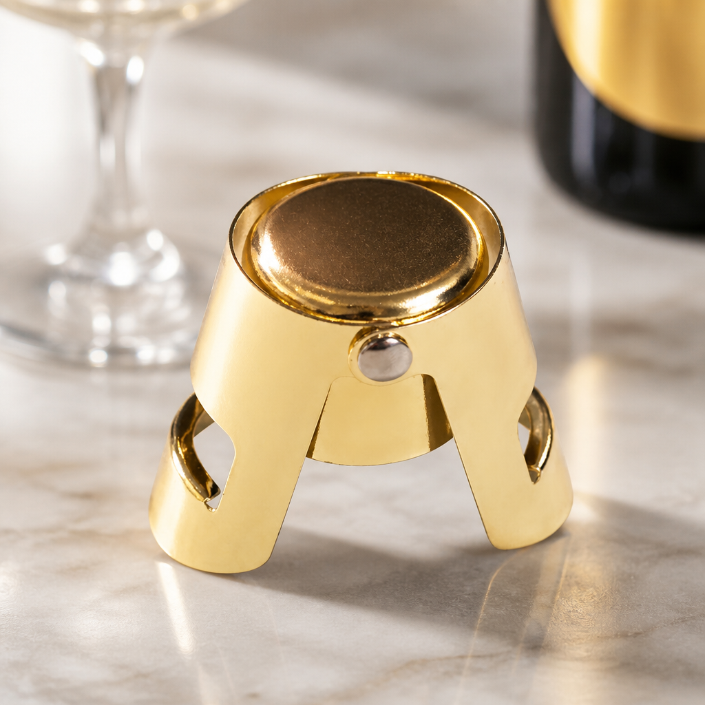 Commercial Stainless Steel Champagne Stopper Gold Finish