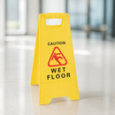 Commercial Wet Floor Safety Sign - Lightweight Plastic 640mm