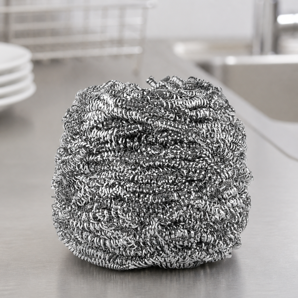 Commercial Stainless Steel Scourers 10 Pack Heavy Duty Cleaning