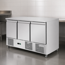 400L Commercial Ventilated 3 Door Counter Fridge Prep Unit