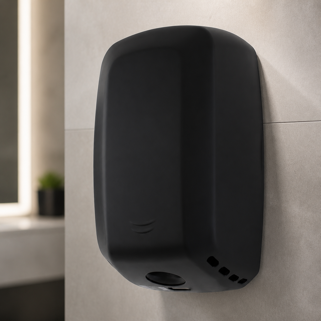 Commercial Hand Dryer with HEPA Filter in Black