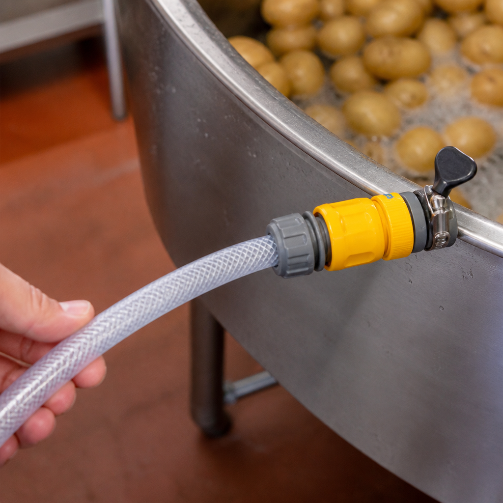 3ft Water Hose and Tap Connector for Potato Rumblers