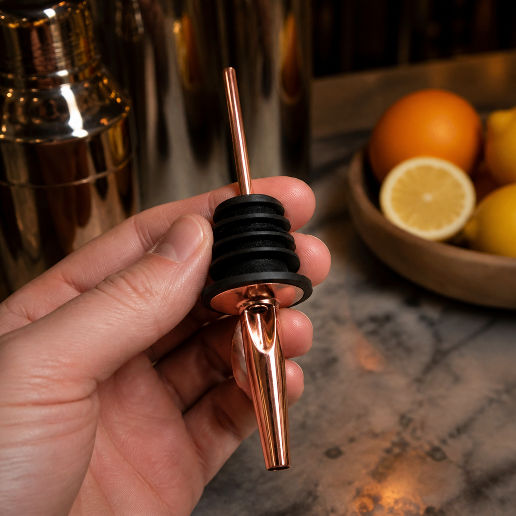 Commercial Copper Plated Freeflow Pourers 12 Pack